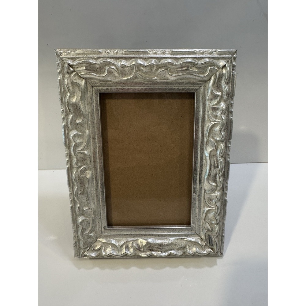 Ornate Silver Color Frame Picture Photo Frame Antique